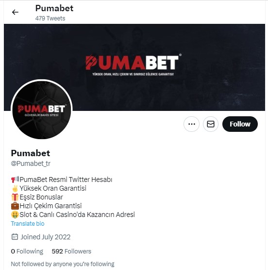 Pumabet Twitter
